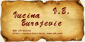 Vucina Burojević vizit kartica
